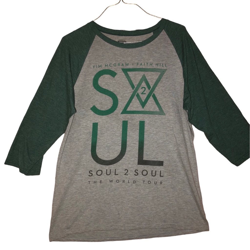 Tim Mcgraw Faith Hill Soul 2 Soul Concert Baseball Tee Shirt
